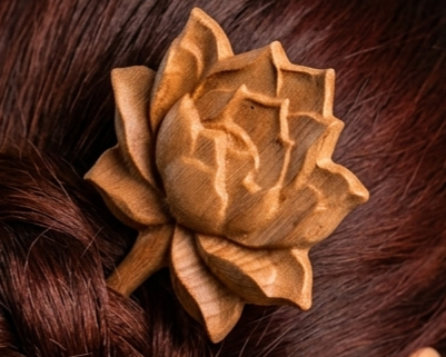 Spilla per capelli - Fiore di loto