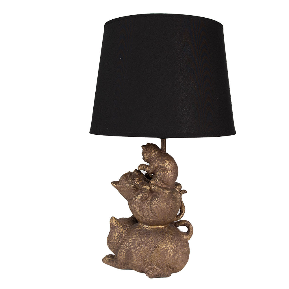 Lampe chat en polyrésine Ø 25x43