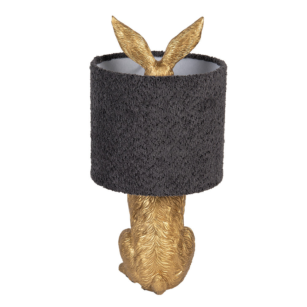 Lampada da tavolo Coniglio Ø 20x43 cm Color oro Poliresina