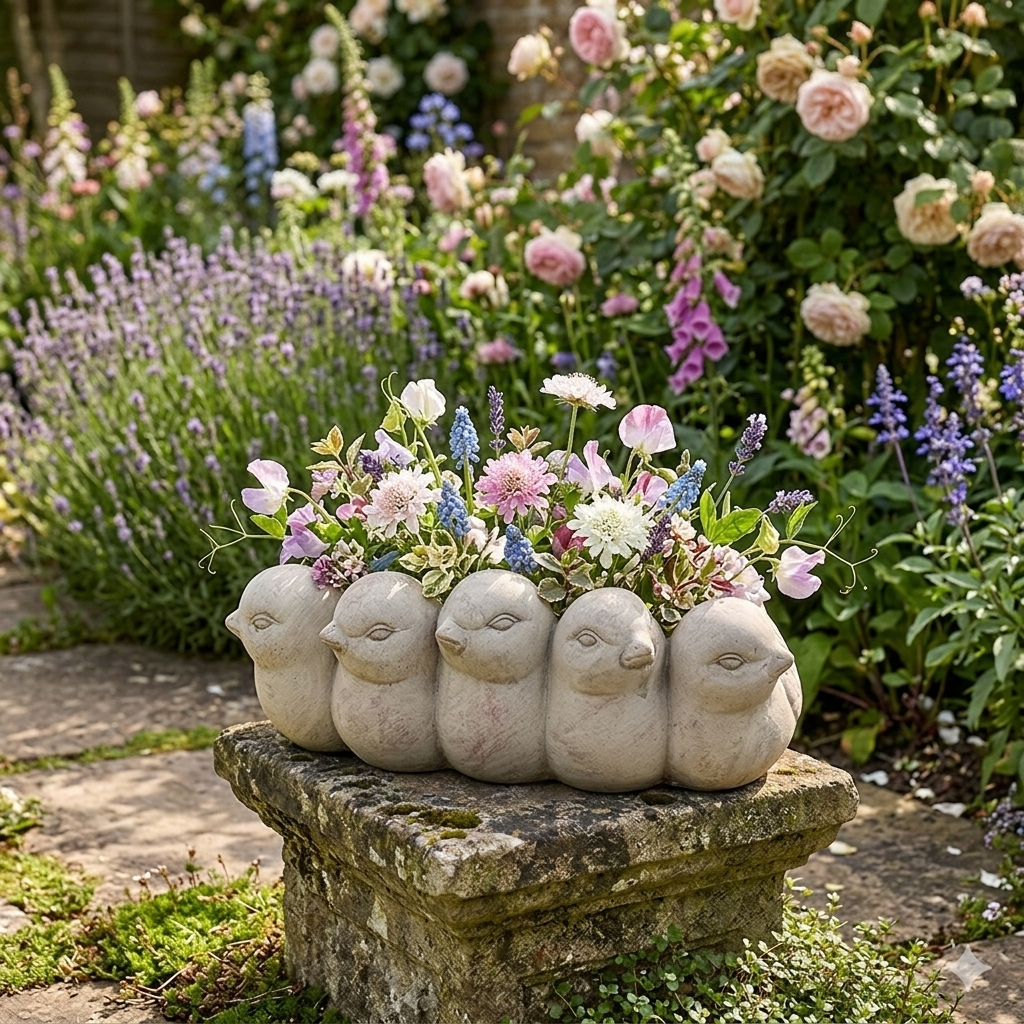 Ceramic Bird Planter 31x19x11 cm