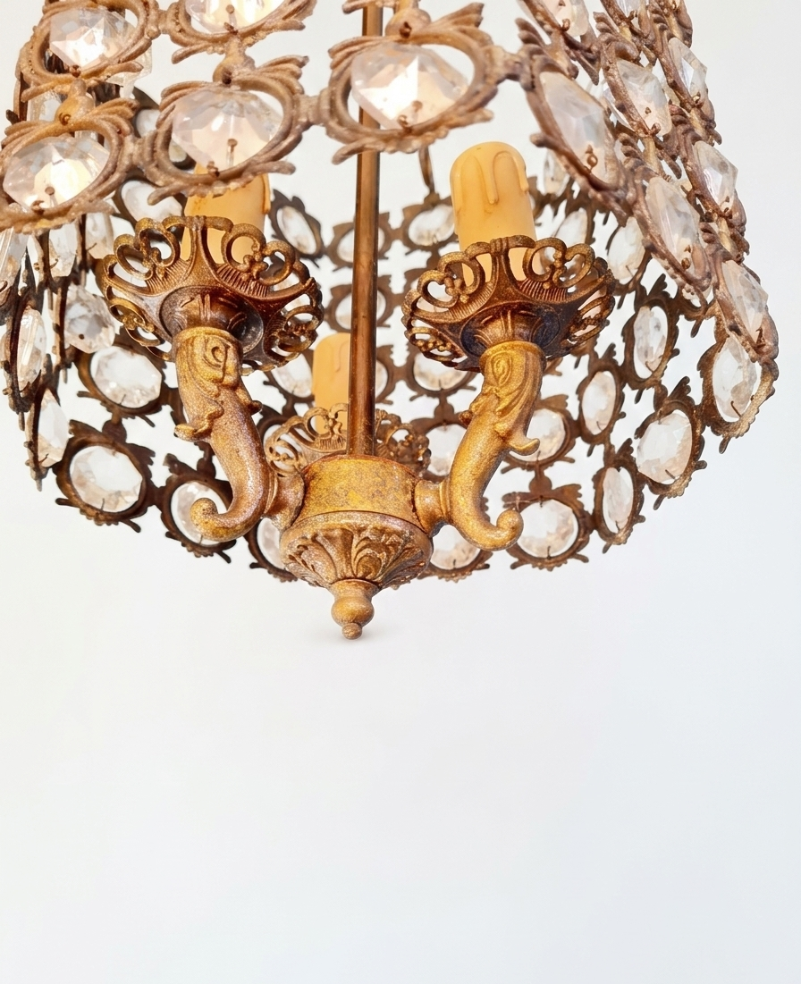 Lampada a sospensione 3 luci vintage