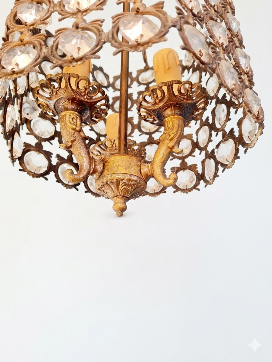 pendente 3 luci vintage