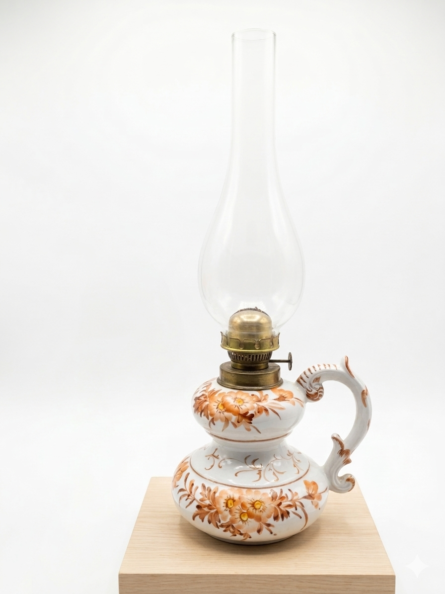 Lampada a olio in ceramica