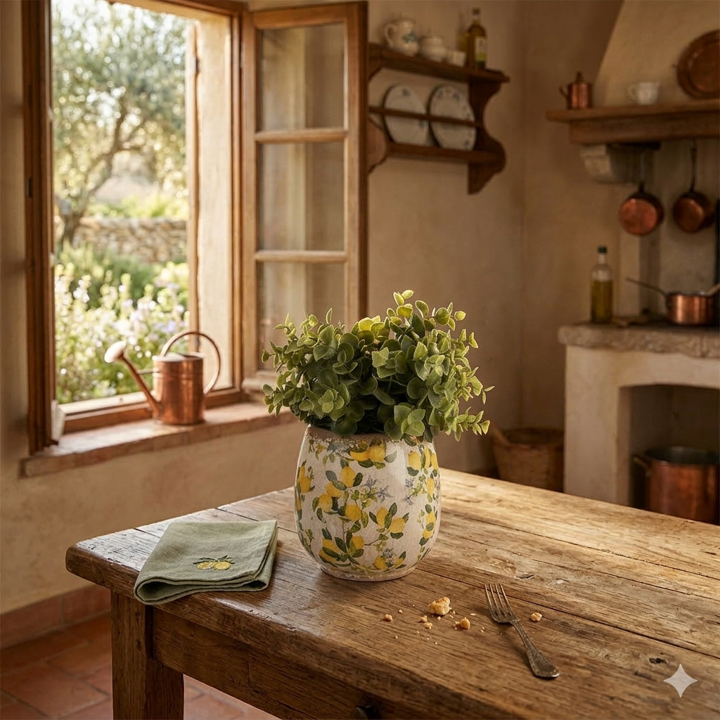 Vaso in ceramica Ø 13x13 cm Limoni