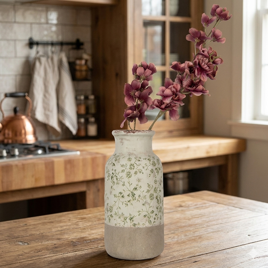 Vaso in Ceramica Ø 15x32 cm Verde