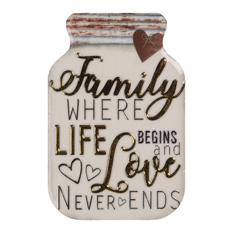 Magnete 5x1x8 cm Bianco