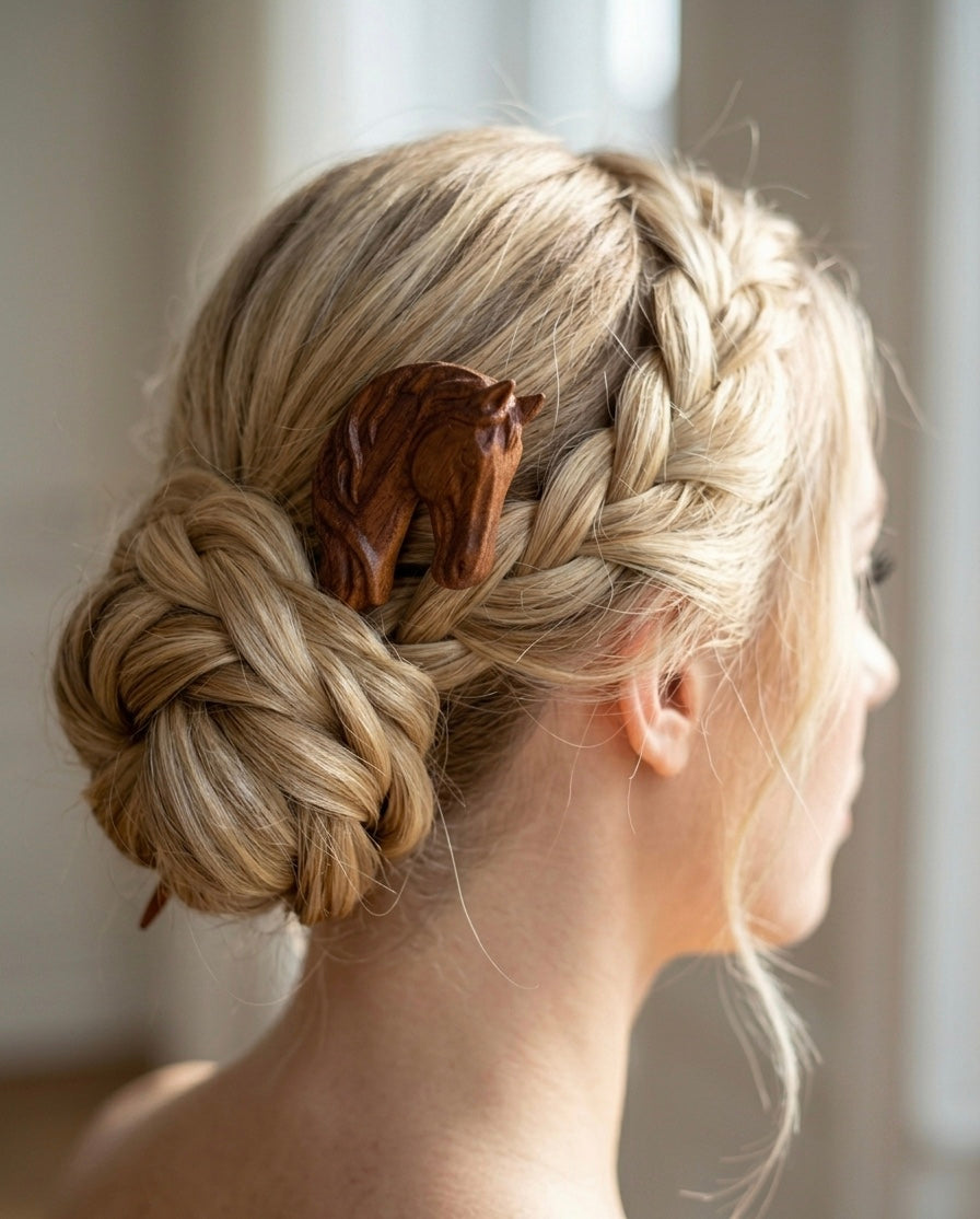 Spilla per capelli - Cavallo