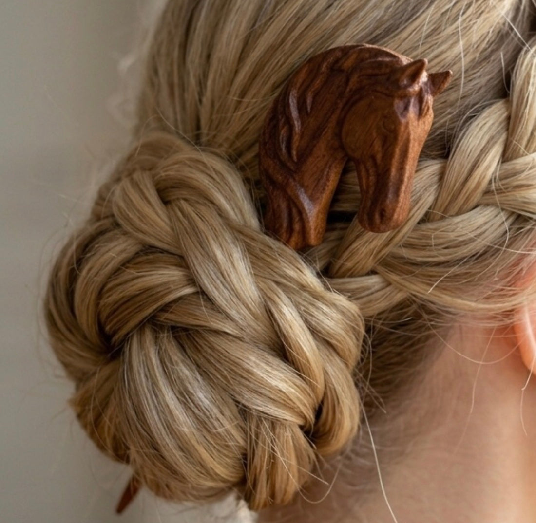 Spilla per capelli - Cavallo