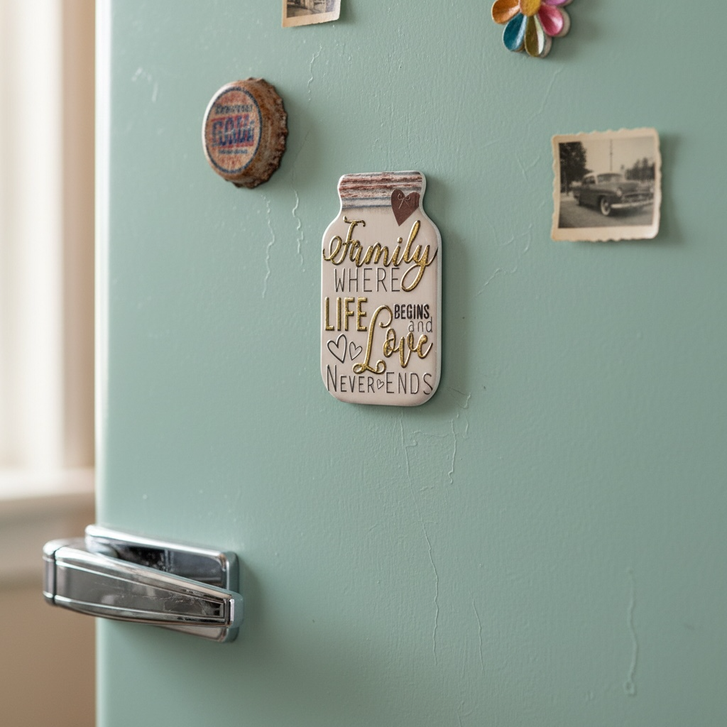 Magnete 5x1x8 cm Bianco