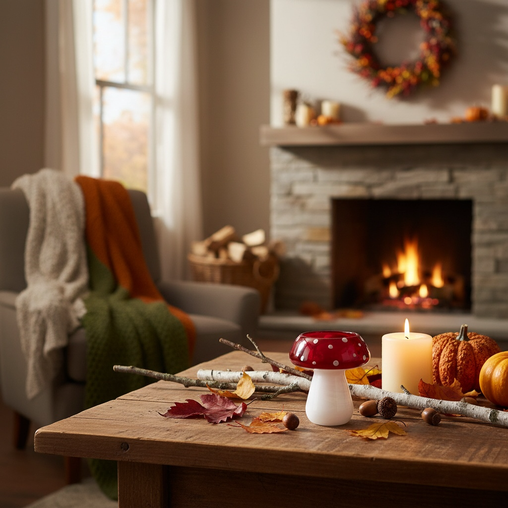 Portacandela fungo Ø 8x9