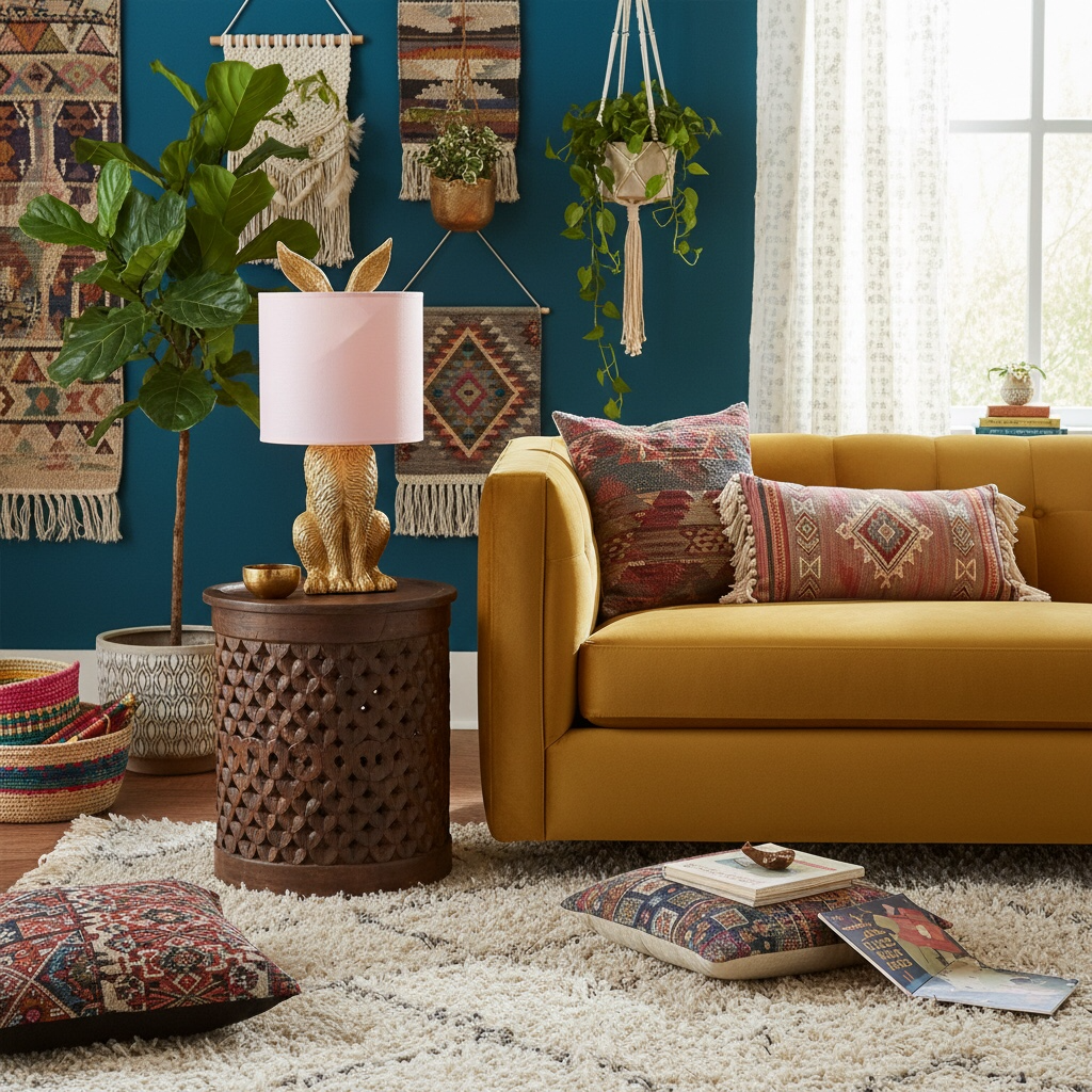 Lampada da tavolo Coniglio Ø 20x43 cm Color oro Poliresina