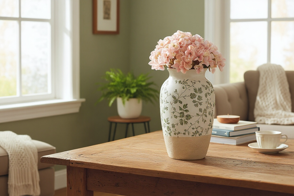 Ceramic Vase Ø 16x27 cm Green