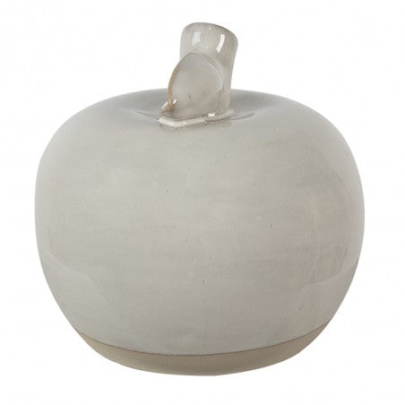 Decorazione Mela 8 cm Beige Porcellana