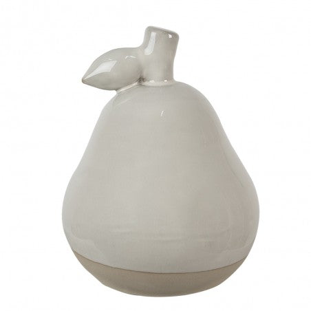 Decorazione Pera 11 cm Beige Porcellana