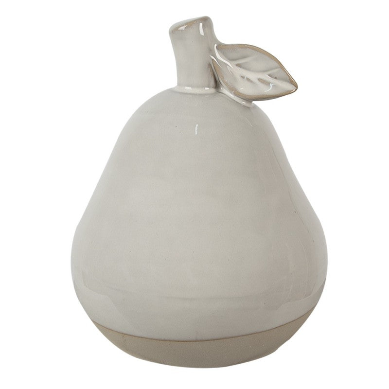 Decorazione Pera 8 cm Beige Porcellana
