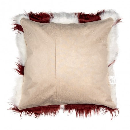Federa per cuscino 45x45 cm Bianco Rosso Poliestere