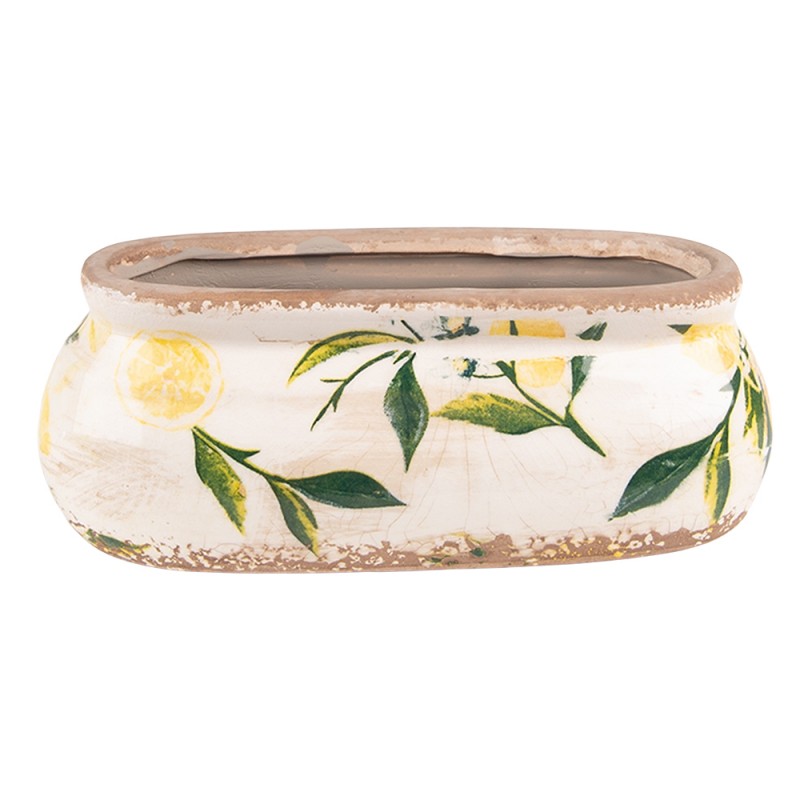 Vase en céramique citron 18x7x7 cm