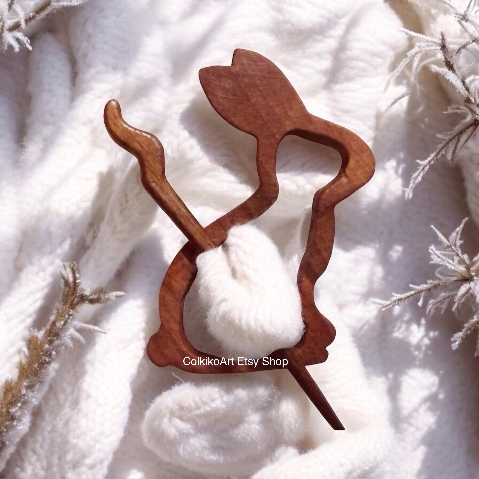 Wooden Shawl Pin, Wood brooch,Wood scarf pin, Women gift, baby girl gift, eco friendly accessory, jewlery, animal, rabbit, rabbit pin,brooch