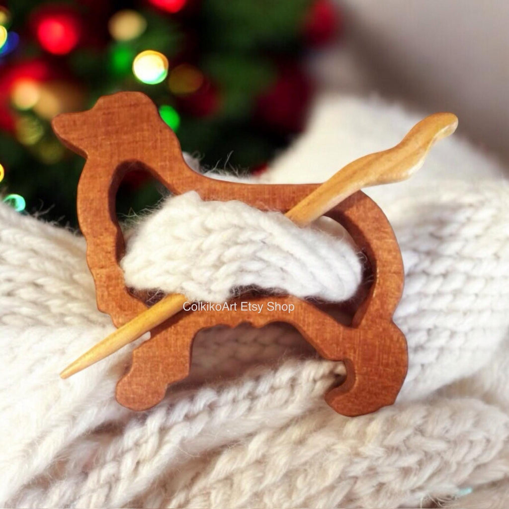 Wooden Shawl Pin,Wood brooch,Wood scarf pin,Women gift, dog,eco friendly accessory, jewlery,animal,australian shepherd, girl gift pin,brooch
