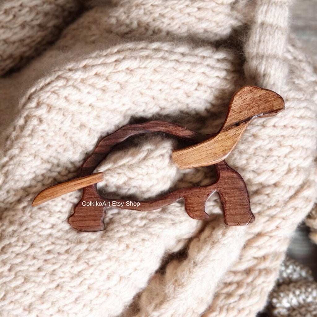 Tortoise Wooden Shawl Pin, Wood Brooch, Wood Scarf Pin, Women Gift, Baby girl gift,Eco friendly Accessory, Jewlery, animal, brooch