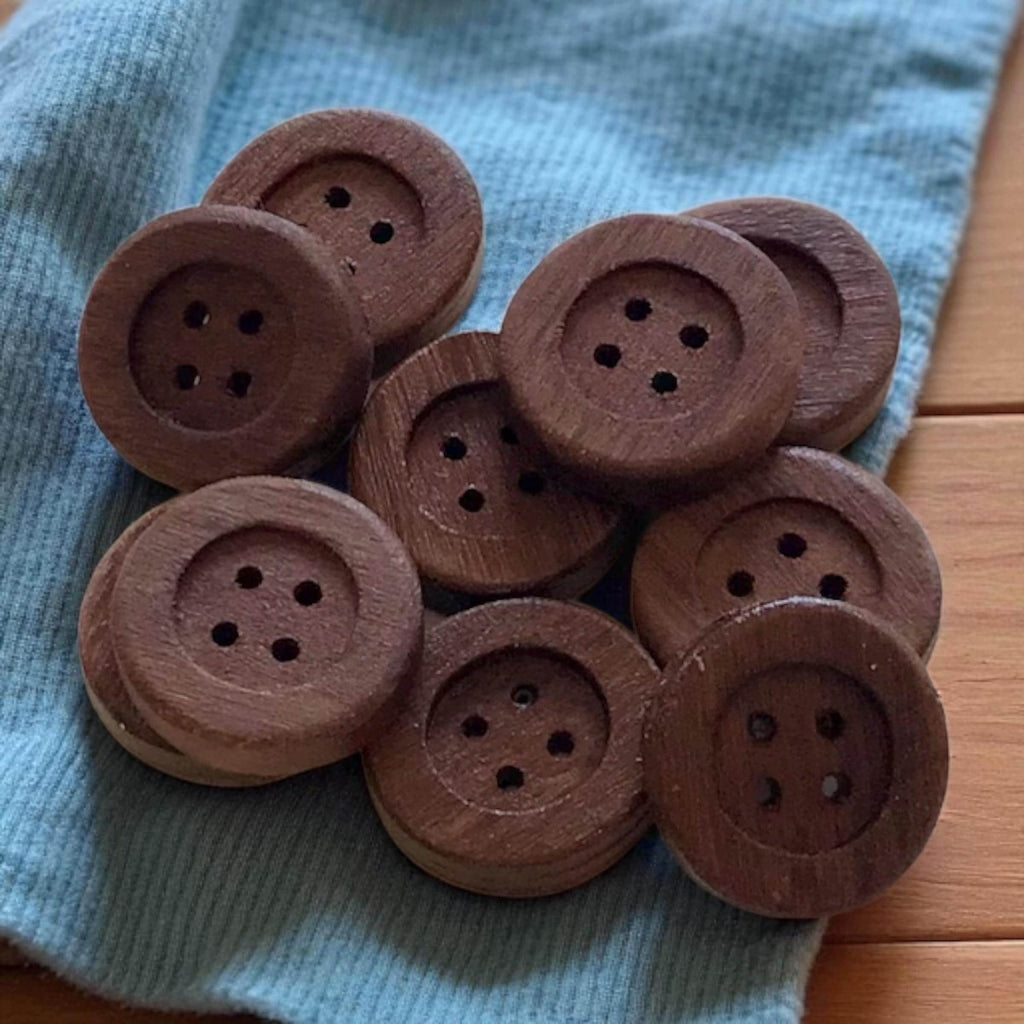 Multiple Handmade wooden buttons classic