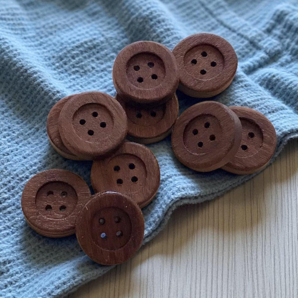 Multiple Handmade wooden buttons classic