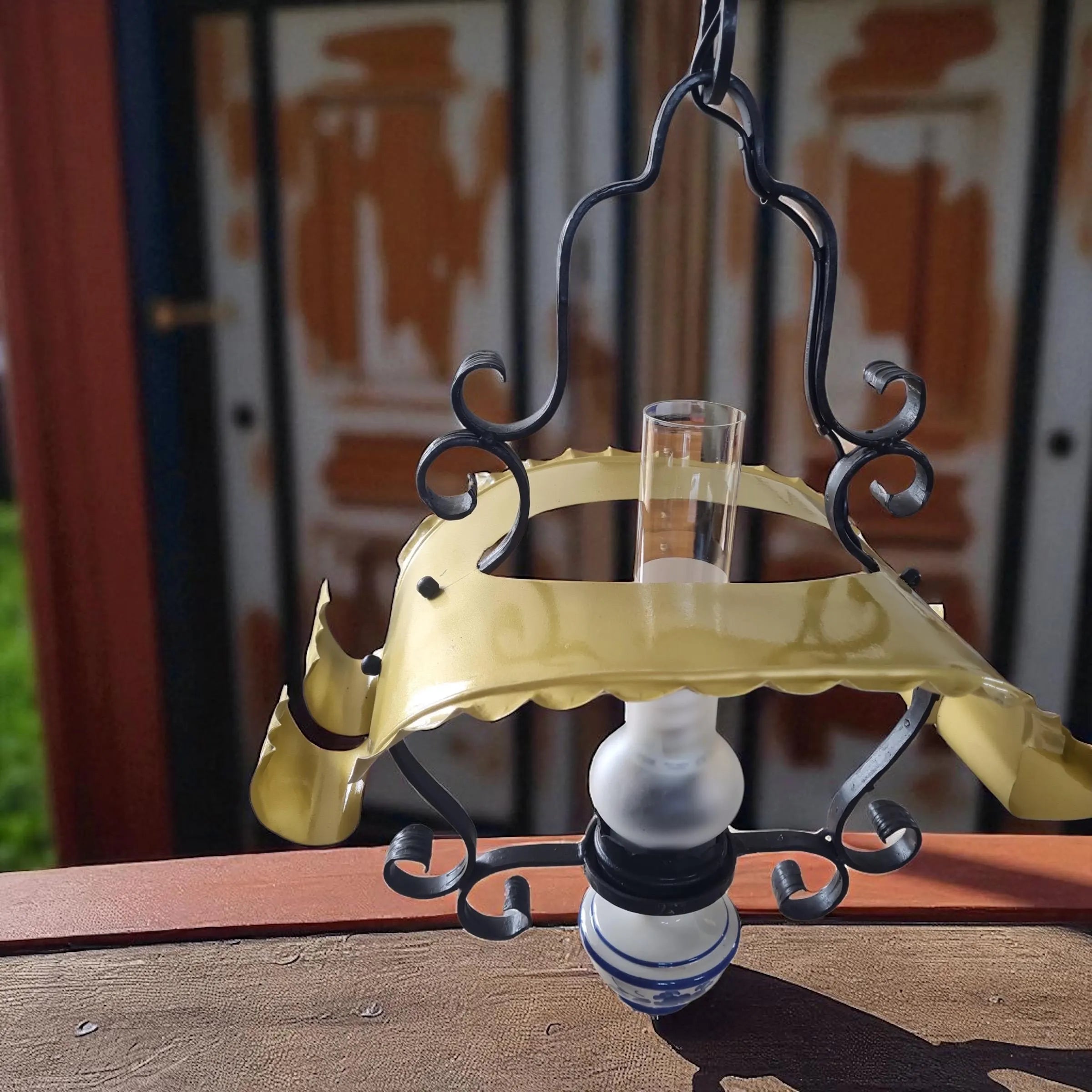 Suspension rustique à une lumière
