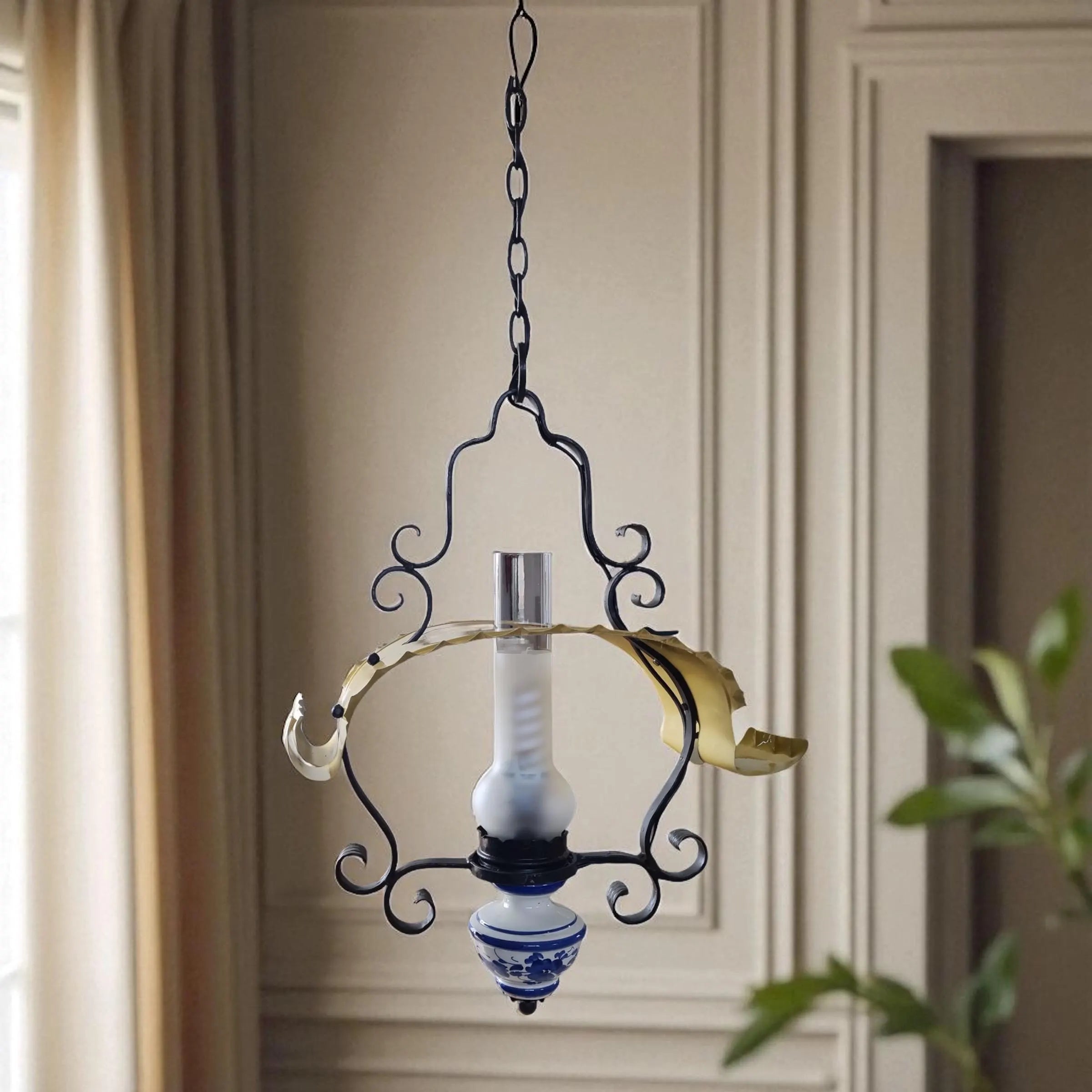Suspension rustique à une lumière