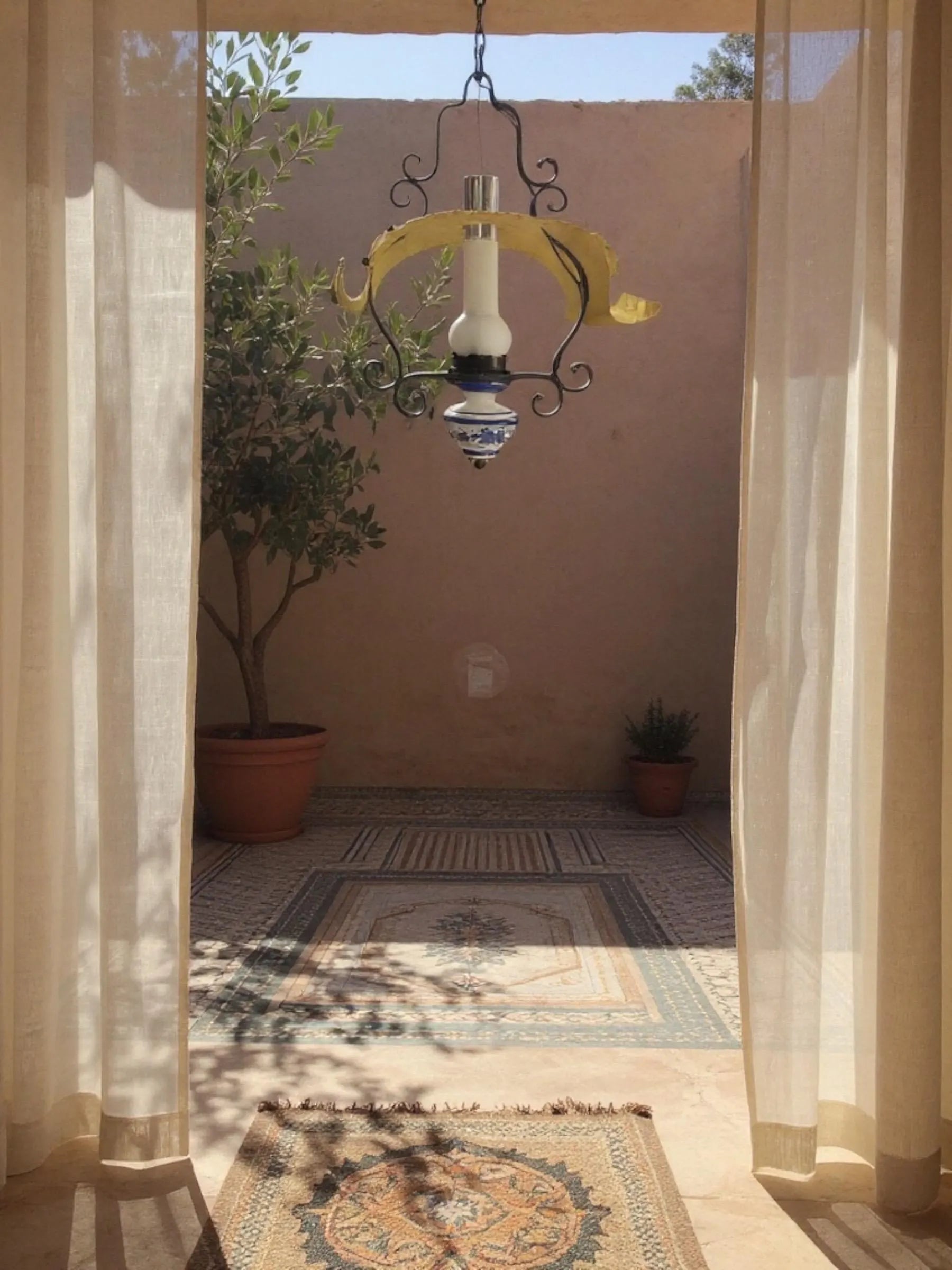Suspension rustique à une lumière