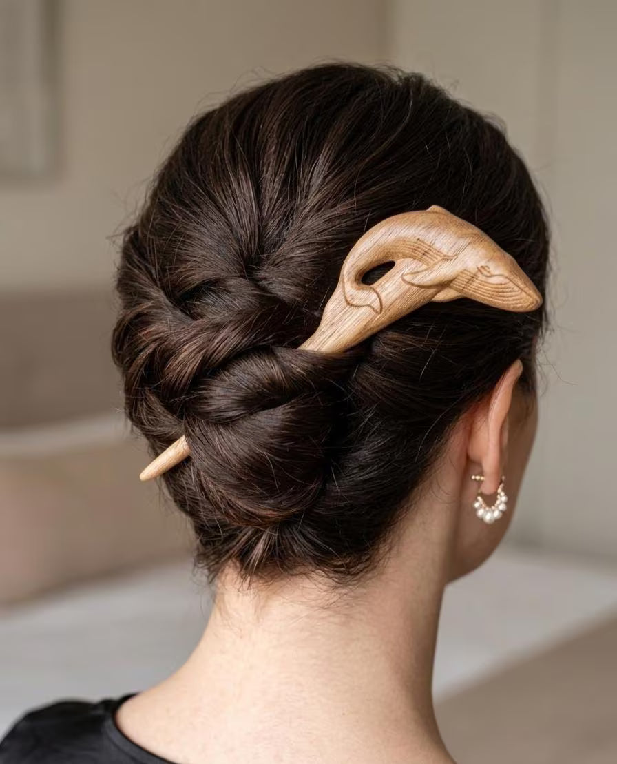 Spilla per capelli - Balena