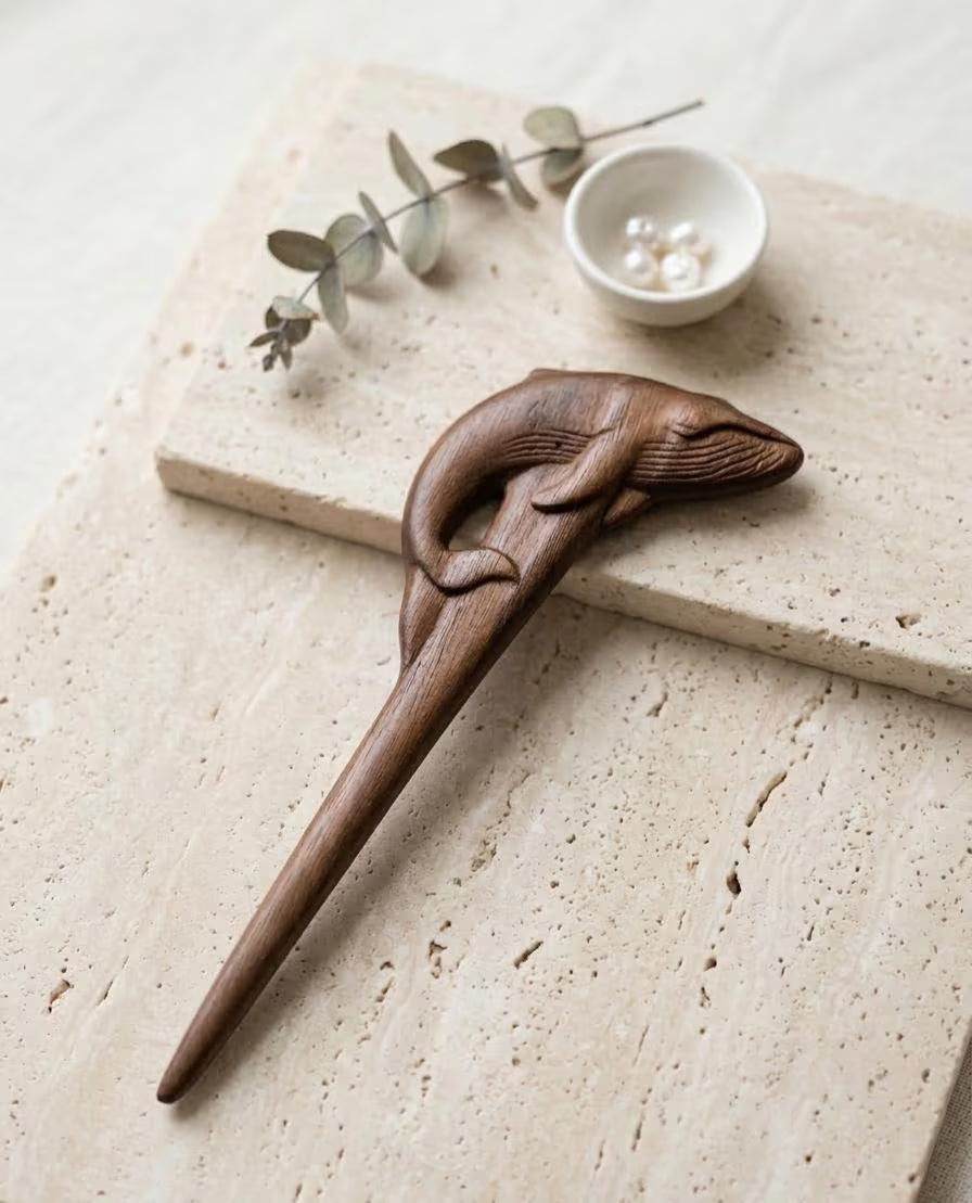 Spilla per capelli - Balena