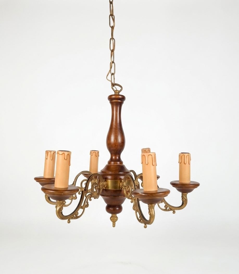 Lustre italien vintage à six bras
