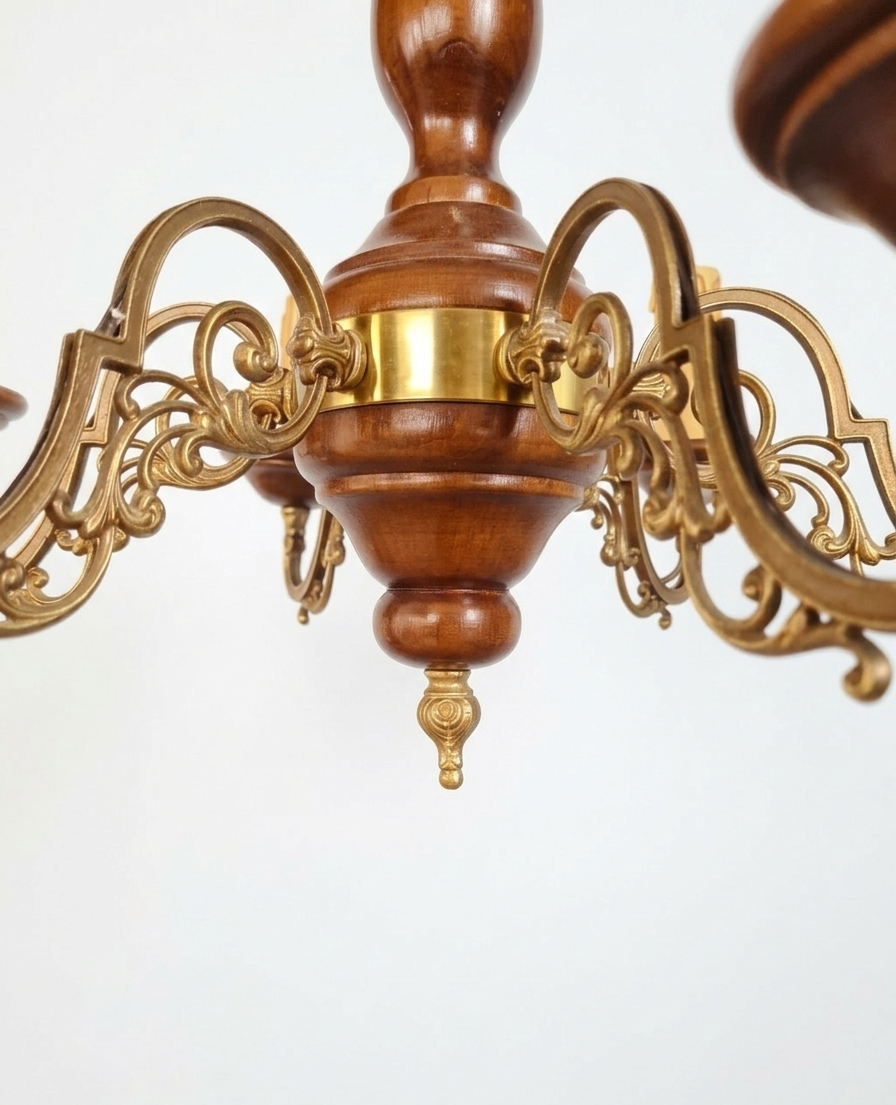 Lustre italien vintage à six bras