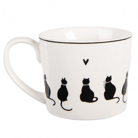 Tazza 275 ml Bianco Porcellana Gatti