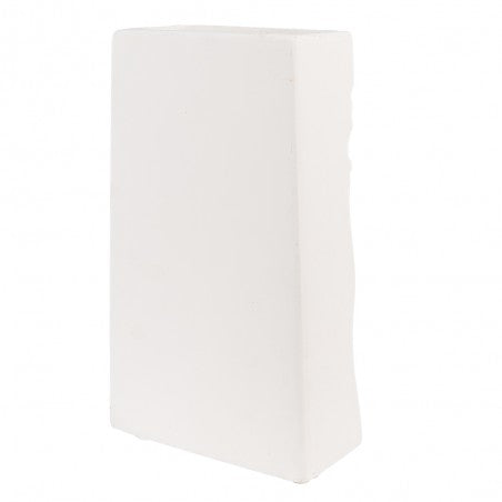 Vaso Faccia 15x9x25 cm Bianco Ceramica Vaso di decorazione